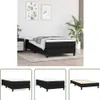 The Living Store Boxspringbett Schwarz 90x200 cm Stoff Produktbild-Vorschau 10