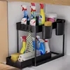 Küchen Organizer 2 Etagen, Unter Waschbecken Regal mit Produktbild-Vorschau 3