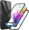 A disassembled phone case with a phone inside, showing magnetic attraction. Produktbild-Vorschau