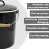 Kosz na śmieci TRIEST z pokrywą 10 litrów wykonany z emalii Podgląd zdjęcia produktu 6