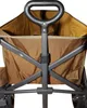 Close-up view of the handle and upper part of a brown wagon. Produktbild-Vorschau