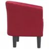 Sedia club in tessuto rosso vino Anteprima dell’immagine prodotto 4