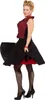 50's Rockabilly Dame Rizzo Rood-Zwart 52 Produktbild-Vorschau 4