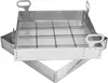 A stainless steel grate or frame, possibly for a manhole or drain, is shown against a white background. Produktbild-Vorschau