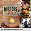 Retro Blechschilder Küche, BURGERS Rezepte, Blechschild Produktbild-Vorschau 2