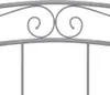 vidaXL Bett Grau Metall 140x200 cm Produktbild-Vorschau 6
