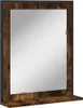 Koupelnové zrcadlo s poličkou kouřový dub 50x12x60 cm Náhled obrázku produktu 1
