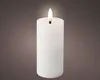 LED Kerze 5x12cm mit Timer Wachs Weiß / Warmweiß Produktbild-Vorschau 1