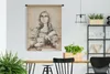 MuchoWow® Wandteppich Wandbehang Illustration der Mona Lisa Produktbild-Vorschau 2