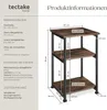 tectake® Beistelltisch Memphis 34x30x59cm Produktbild-Vorschau 5