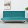 Elastischer Velours-Bezug für Schlafsofa / Couch 190–210 cm Produktbild-Vorschau 2