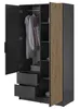 Furniture24 Kleiderschrank Nelly 2D Schrank mit Spiegel 2 Produktbild-Vorschau 2