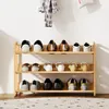 HOMCOM Étagère à chaussures en bambou à 3 niveaux, Voir les images du produit 8
