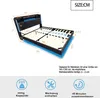 Flieks Polsterbett 140x200cm mit USB, Doppelbett Jugendbett Produktbild-Vorschau 7