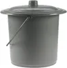 Tragbarer Toiletten-Eimer mit Deckel - 12,5L - Grau - Produktbild-Vorschau 1