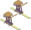 SkiBock RACE Skirodel 2er Bausatz Schlitten Ski Schnee Produktbild-Vorschau 7