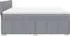 vidaXL Boxspringbett mit Matratze Hellgrau 180x200 cm Stoff Produktbild-Vorschau 7