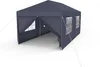A dark grey gazebo or party tent with open sides and windows. Náhled obrázku produktu