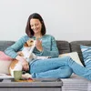 Relaxdays Sitzbank mit Stauraum, Polster, Samtbezug, Produktbild-Vorschau 4