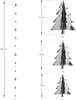 Oblique Unique 3D Tannenbaum Deckenhänger Weihnachtsbaum Produktbild-Vorschau 2