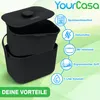 YourCasa Biomülleimer Küche 5L - Komposteimer für Produktbild-Vorschau 8