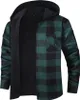 Camicia da uomo in flanella con cappuccio - Foderata, Anteprima dell’immagine prodotto 2
