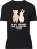 Mr. & Mrs. Panda Tshirt Bär und Hase Umarmen - Schwarz - Produktbild-Vorschau 1