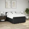 Boxspringbett mit Matratze Schwarz 140x190 cm Stoff Produktbild-Vorschau 3