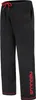 A pair of black jogging pants with red accents. Produktbild-Vorschau