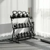 SPORTNOW Verstellbarer Dreistöckiger Hantelständer Max Produktbild-Vorschau 2