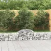 Möbel Gabionen mit Hochbogen 10 Stk. 200x30x40/60 cm Produktbild-Vorschau 1