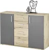 Kommode >BC 1040< in Grau matt - 120x84x35 (BxHxT) Produktbild-Vorschau 1