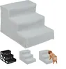 Relaxdays Hundetreppe 3 Stufen, kleine & große Hunde, Bett Produktbild-Vorschau 1