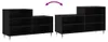 vidaXL Schuhregal Schwarz 102x36x60 cm Holzwerkstoff Produktbild-Vorschau 7
