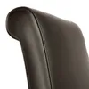 SIX® Lederstuhl Felice | Dark Braun - Nussbaum - Federkern Produktbild-Vorschau 5