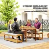 Outsunny 3 tlg. Gartenmöbel-Set, Sitzgarnitur inkl. 1 Produktbild-Vorschau 4