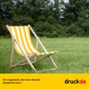Chaise longue - Rayures larges - Jaune - pliable - en bois Voir les images du produit 4