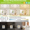 XMTECH LED Deckenleuchte Dimmbar Rund, Runde Modern Produktbild-Vorschau 5