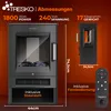 Kominek elektryczny TRESKO® z ogrzewaniem wraz z pilotem Podgląd zdjęcia produktu 2
