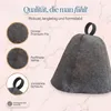 Cappello da sauna Lowell in feltro, motivo grigio, per uomo Anteprima dell’immagine prodotto 3