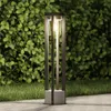 Lucande Wegeleuchte Overa, grau, Metall, 68 cm, IP44, E27 Produktbild-Vorschau 2