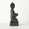 Boltze Buddha Figur mit Windlicht Statue aus Kunststoff, Produktbild-Vorschau 4