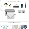 Dolvhin Toilettenpapierhalter ohne Bohren & 2 Handtuchhaken Produktbild-Vorschau 2
