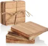 com-four® 8x Untersetzer aus Holz - Unterlage für Tassen Produktbild-Vorschau 1
