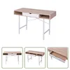 The Living Store Schreibtisch mit 1 Schublade Eiche und Produktbild-Vorschau 6