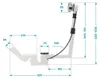 Calmwaters® Excenter-Ablaufgarnitur für Badewannen, Produktbild-Vorschau 3