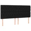 vidaXL LED Kopfteil Schwarz 180x7x118/128 cm Stoff -  Kopf- Produktbild-Vorschau 11