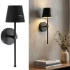 Elegante LED Wandleuchte kabellos mit Fernbedienung: Akku Produktbild-Vorschau 1