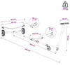 vidaXL Rimorchio per barche regolabile con pneumatici ad Anteprima dell’immagine prodotto 7