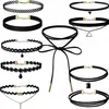 Lot de 12 colliers ras du cou en dentelle noire avec Voir les images du produit 2